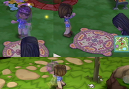 The player holding a Séance with Violet Nightshade and summoning Cassandra.