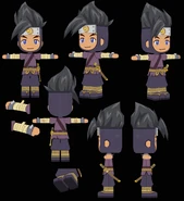 Jimmy's MySims SkyHeroes 3D design reference.
