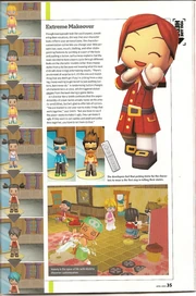 The April 2007 issue of Nintendo Power showing Sim customization in MySims.