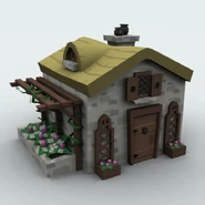 A peasant's house, possibly Barney's or Elmira's.