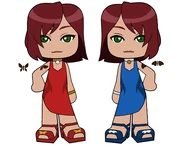 EvelynMSAConcept.jpg (94 KB) Evelyn's MySims Agents concept art drawn by MySims concept artist, Ben Seto. Note: The right version (with the blue dress and moth designs) possibly served as a basis for Evelyn's sister, Madison Gray.