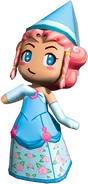 Princess Butter smiling. Her mouth style is different in-game.