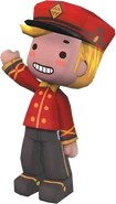 An official MySims render of Buddy saluting.