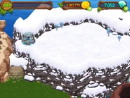 Cold Lands with four Frozen Trees