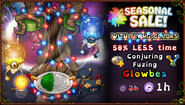Glowbes in the "With Flying Colors" promo