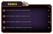 An example of the Goals window