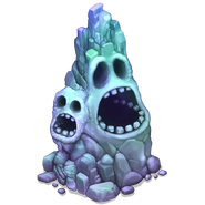 Mount Knottshur, a sculpture made out of Bubblerite shavings held together with slobber paste. It seems to have taken on some life of its own, similarly to the early Monsters created by the Colossals.