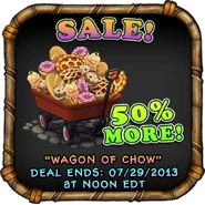 Wagon of Chow 50% More Sale (July 26)