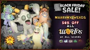 "Mark My Werds" Black Friday Sale Promo