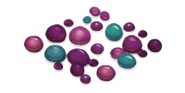Broken pieces of a Bubblerite slab. Monsters will continue to use it as a path because they think it looks pretty. This is likely a mixture of pieces of Purpureus and Teal Bubblerite.