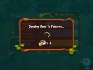 Sending Coconut Cheese to another player