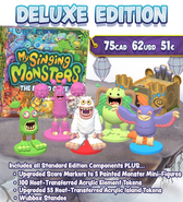 Shows Deluxe Edition perks and the figurines and Wubbox standee.