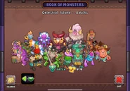 Book of Monsters Adults Page (as of Adult Galvana) 12/12
