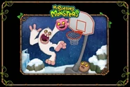 A comic featuring Mammott playing basketball with Thumpies (Date unknown, possibly November 23)