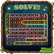 The solved puzzle "Wublin Astropod"
