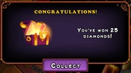 Grand Prize: 25 Diamonds