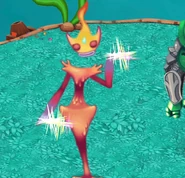 An old feature of adult Candelavra emitting sparkles from its hands