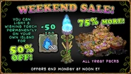 75% More in All Food Packs + 50% Off Permanent Wishing Torches (December 8)