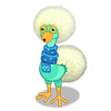 Dandidoo Wearing a Scarf