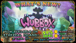 My Singing Monsters - Wubbox is 33% off in the Market this weekend