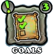 The old version of the goals button