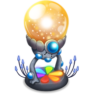 The Glowbe Guise, a SkyPainting decoration based off the Glowbes