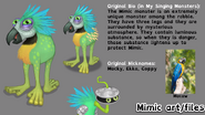 More concept art of Mimic, showing its original bio and nicknames