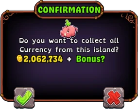 Collect All prompt on Coin Islands