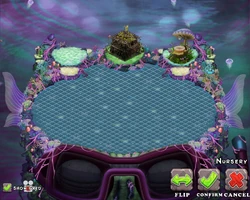 Mirror Water Island with Show Grid enabled