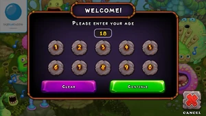 New system where age needs to be entered