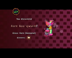 Rare Boo'qwurm | My Singing Monsters Wiki | Fandom