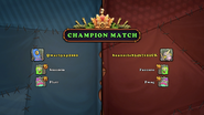 Champions' Guild match screen