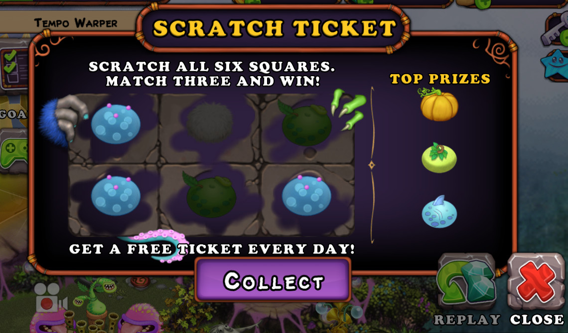 Scratch Ticket My Singing Monsters Wiki Fandom