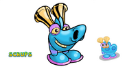 Season 2, episode 4's Monster, Scrups. It is based on the Scups from Monster Mishaps part 1. It plays the french horns.[citation needed]