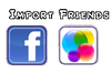 Friends Menu Import Friends Tab