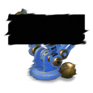 One of the items Agent ██████ finds in the mirror storage cabinets. It is a censored and distorted image of the 'Cannon Chaos' Contraption decoration.