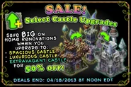 Spacious, Luxurious, & Extravagant Castles 50% Off Sale (April 16)