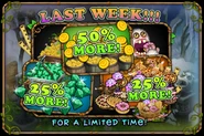 25% More Diamonds & Food and 50% More Coins Last Week (October 3)