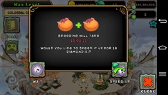 New pop-up after starting up a breeding