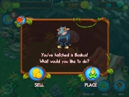 Hatching a young Boskus