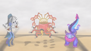 Rare Clackula, Rare Anglow, and Rare Pixolotl