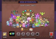 Book of Monsters Epics page (as of Epic Jam Boree and Epic Wubbox)
