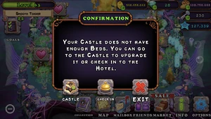 New message if beds are full