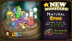 Natural Epics on Shugabush Island promotion