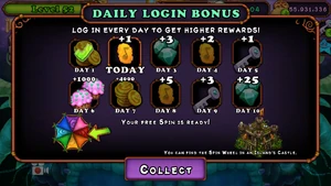 New Daily Login Rewards
