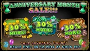 Anniversary Month Sale (September 4)
