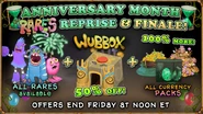 Anniversary Month Finale (September 25)