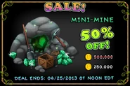 Mini-Mine 50% Off Sale (April 23)