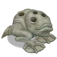 An inactive Brump, one of the nineteen Wublin Statues that were crafted out of Bubblerite by the Wubbox.