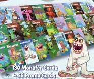 Some Monster cards included in the game